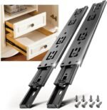 AOLISHENG 100 lb Full Extension Side-Mount Drawer Slides for Kitchen Cabinets – 10 Pairs (A4510)