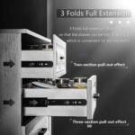 AOLISHENG 100 lb Full Extension Side-Mount Drawer Slides for Kitchen Cabinets – 10 Pairs (A4510) - Image 4