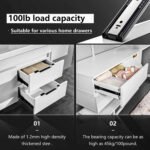 AOLISHENG 100 lb Full Extension Side-Mount Drawer Slides for Kitchen Cabinets – 10 Pairs (A4510) - Image 5