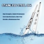 AOLISHENG 150 lb Heavy-Duty Full Extension Ball Bearing Stainless Steel Drawer Slides – Tool Box, 1 Pair (W5115)