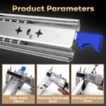 AOLISHENG 265lbs Camper Drawer Slides Side Mounted Heavy Duty Drawer Slides With Lock 1 Pair - D2053 - Image 2