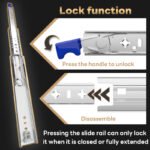 AOLISHENG 265lbs Camper Drawer Slides Side Mounted Heavy Duty Drawer Slides With Lock 1 Pair - D2053 - Image 3