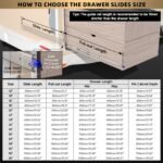 AOLISHENG 265lbs Camper Drawer Slides Side Mounted Heavy Duty Drawer Slides With Lock 1 Pair - D2053 - Image 9