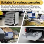AOLISHENG 500 lb Heavy-Duty Drawer Slides – Stable Full Extension for RV, Outdoor Kitchen, Camper DIY, 1 Pair (D2576) - Image 6
