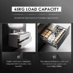 AOLISHENG 80 lb Undermount Soft-Close Drawer Slides for Kitchen Cabinets – 2 Pairs (MK316) - Image 5