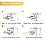 AOLISHENG 500 lb Heavy-Duty Locking Drawer Slides, Full Extension Ball Bearing Side Mount for RVs, Trucks & Toolboxes – 1 Pair (D7625) - Image 6