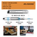 Side Mount Full Extension Drawer Slide