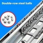 AOLISHENG 330 lb Heavy-Duty Full Extension Drawer Slides, Ball Bearing Side Mount for Industrial, DIY & Tool Storage – 1 Pair (A2071) - Image 3