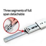 AOLISHENG 330 lb Heavy-Duty Full Extension Drawer Slides, Ball Bearing Side Mount for Industrial, DIY & Tool Storage – 1 Pair (A2071) - Image 4