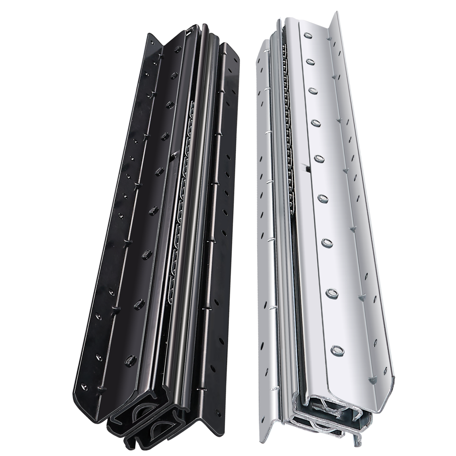 AOLISHENG drawer slide in an under-stair storage application, black and white
