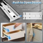 AOLISHENG 100 lb Full Extension Soft-Close Side Mount Drawer Slides for Kitchen, Bathroom & Cabinets- 5 Pairs (K1245) - Image 5