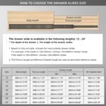 AOLISHENG 100 lb Full Extension Soft-Close Side Mount Drawer Slides for Kitchen, Bathroom & Cabinets- 5 Pairs (K1245) - Image 2
