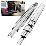 AOLISHENG Double Stack 4-Section Full-Extension Heavy Duty Drawer Slides 180lb Load Capacity Bidirectional Side Mount Full Extension Ball Bearing Rails -1 Pair (AQ7625K2）