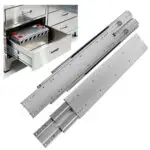 AOLISHENG 770lb Load Capacity Twin-Slide Heavy Duty Drawer Slides Side Mount Full Extension Ball Bearing Rails for Workshops Kitchens Garages and Industrial Settings, ——1Pair  （AQ7625K3）