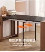 AOLISHENG Hidden Multi-Section Aluminum Drawer Slides Rail, Ultra-Long Telescopic Folding Flat Push Guide for Cabinet Bar Counters——50Pairs（Minimum Order Quantity） - Image 9