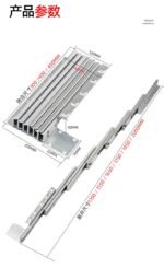 AOLISHENG Hidden Multi-Section Aluminum Drawer Slides Rail, Ultra-Long Telescopic Folding Flat Push Guide for Cabinet Bar Counters——50Pairs（Minimum Order Quantity） - Image 2