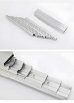 AOLISHENG Hidden Multi-Section Aluminum Drawer Slides Rail, Ultra-Long Telescopic Folding Flat Push Guide for Cabinet Bar Counters——50Pairs（Minimum Order Quantity）