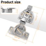 AOLISHENG Bisagras 3D Adjustable Silent Antirust Soft-Closing Steel Kitchen Cabinet Hinges Modern Design Flush Mount Workshop - Image 6