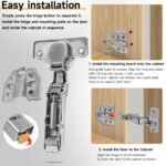 AOLISHENG Bisagras 3D Adjustable Silent Antirust Soft-Closing Steel Kitchen Cabinet Hinges Modern Design Flush Mount Workshop - Image 7