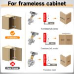 AOLISHENG Bisagras 3D Adjustable Silent Antirust Soft-Closing Steel Kitchen Cabinet Hinges Modern Design Flush Mount Workshop - Image 4