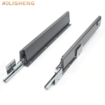 AOLISHENG Soft Close Black Kitchen Drawer Box Side Drawer Slide Rail Set Cabinet 1Pair——Height84mm - Image 6