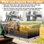 AOLISHENG Double Stack 4-Section Full-Extension Heavy Duty Drawer Slides 180lb Load Capacity Bidirectional Side Mount Full Extension Ball Bearing Rails -1 Pair (AQ7625K2） - Image 4