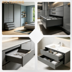 AOLISHENG Soft Close Black Kitchen Drawer Box Side Drawer Slide Rail Set Cabinet 1Pair——Height84mm - Image 8
